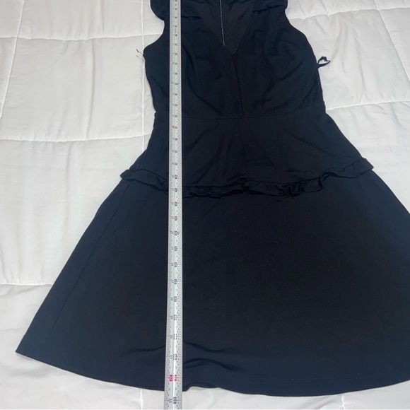 Ali & Jay Ruffle Tiered Mini Dress Size Small Black Dress - Picture 3 of 6